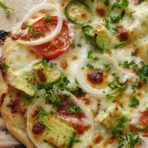WHITE GARLIC VEGGIE PIZZA